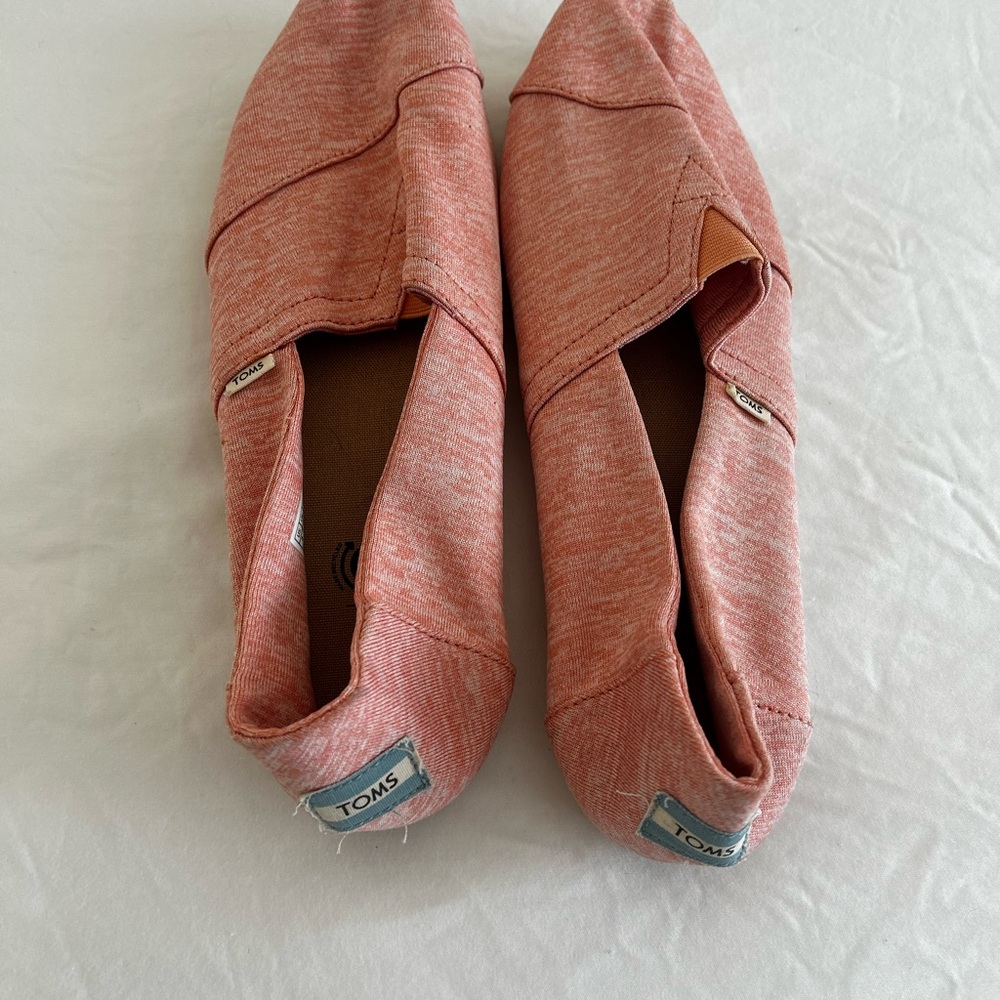 Toms Pink Canvas Flats
